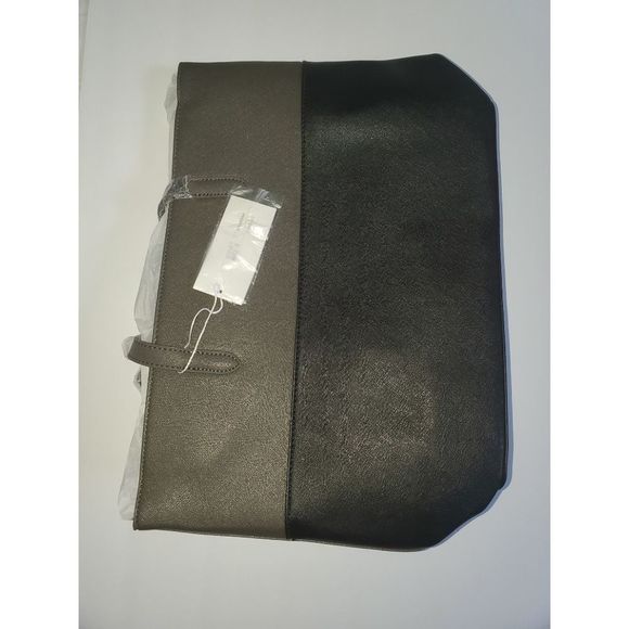 Grey / Black Handbag Purse "17 x 11.5" (l x w) - Picture 8 of 8